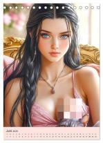 CALVENDO, Rose Hurley: Sexy Fantasy-Girls. Mädchen zwischen Kunst und Sinnlichkeit (Tischkalender 2025 DIN A5 hoch), CALVENDO Monatskalender 