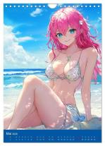 CALVENDO, Rose Hurley: Erotische Mangas. Sexy Cartoon-Girls (Wandkalender 2026 DIN A4 hoch), CALVENDO Monatskalender 