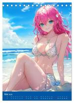 CALVENDO, Rose Hurley: Erotische Mangas. Sexy Cartoon-Girls (Tischkalender 2026 DIN A5 hoch), CALVENDO Monatskalender 