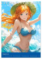CALVENDO, Rose Hurley: Erotische Mangas. Sexy Cartoon-Girls (Tischkalender 2026 DIN A5 hoch), CALVENDO Monatskalender 