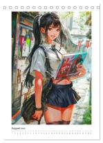 CALVENDO, Rose Hurley: Manga-Girls. Coole Comics mit Ausstrahlungskraft (Tischkalender 2026 DIN A5 hoch), CALVENDO Monatskalender 