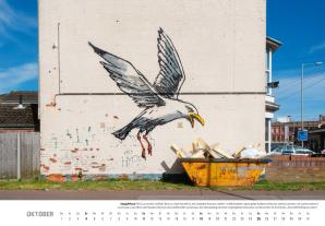 Banksy Kalender 2026 Mittelformat 