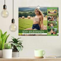 CALVENDO, Mb Fotografie: Sexy Bäuerinnen - Nackte Frauen auf dem Bauernhof (Wandkalender 2026 DIN A4 quer), CALVENDO Monatskalender 