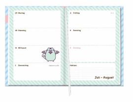Heye: Pusheen 17-Monats-Kalenderbuch A5 2024/2025 