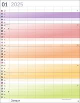 Bunte Wochen Planer XXL 2025 
