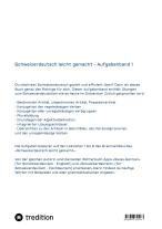 Verena Schorn: Schweizerdeutsch leicht gemacht - Aufgabenband 1 