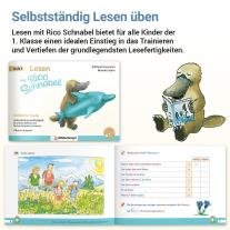 Stefanie Drecktrah, Mareike Hahn: Lesen mit Rico Schnabel, Heft 5: Einfache Texte - silbierte Ausgabe 