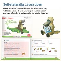 Stefanie Drecktrah, Mareike Hahn: Lesen mit Rico Schnabel, Heft 6: Texte - silbierte Ausgabe 