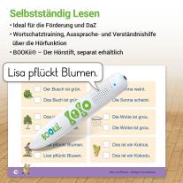 Stefanie Drecktrah, Mareike Hahn: Lesen mit Rico Schnabel, Heft 4: Vom Satz zum Text – silbierte Ausgabe, für BOOKii® 