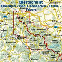 Kkv Kartographische Kommunale Verlagsgesellschaft Mbh: Eisenach - Bad Liebenstein - Ruhla - Tabarz 