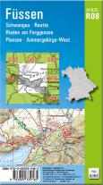 Landesamt für Digitalisierung, Breitband und Vermessung, Bayern: ATK25-R08 Füssen (Amtliche Topographische Karte 1:25000) 