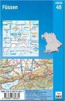 Breitband und Vermessung Landesamt für Digitalisierung, Landesamt für Digitalisierung, Breitband und Vermessung, Bayern: UK50-48 Füssen (Umgebungskarte 1:50000) 