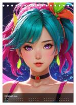 CALVENDO, ShirtScene ShirtScene: Sexy Manga Girls (Tischkalender 2026 DIN A5 hoch), CALVENDO Monatskalender 