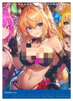 CALVENDO, Rose Hurley: Erotische Mangas. Sexy Cartoon-Girls (Wandkalender 2026 DIN A4 hoch), CALVENDO Monatskalender 