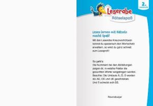 Anne Karen Rasch, Martine Richter, Heribert Schulmeyer: Ravensburger Leserabe Rätselspaß - Kreuzworträtsel zum Lesenlernen - 2. Lesestufe 