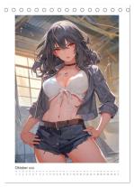 CALVENDO, Rose Hurley: Manga-Girls. Coole Comics mit Ausstrahlungskraft (Tischkalender 2026 DIN A5 hoch), CALVENDO Monatskalender 