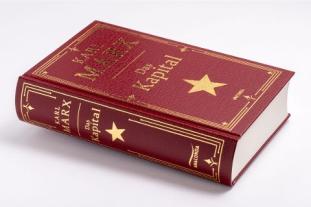Karl Marx: Das Kapital. Gebunden in Cabra-Leder, mit Goldprägung 