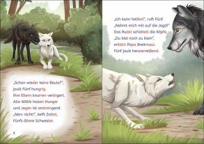 Alina Brost, Vanessa Walder: Leselöwen 2. Klasse - Das geheime Leben der Tiere - Das Abenteuer der weißen Wölfin 