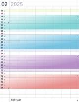 Bunte Wochen Planer XXL 2025 