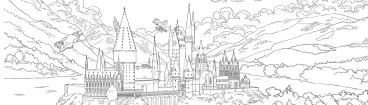 Panini: Aus den Filmen zu Harry Potter: Glow-in-the-Dark Malbuch 