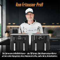 Sven Gaiser: Ninja Heißluftfritteuse Rezeptbuch Dual Zone: 2 Körbe, 1 perfekte Mahlzeit – erprobte Rezepte mit exakt abgestimmten Garzeiten | Erfahrung aus über 100 Airfryer-Tests 