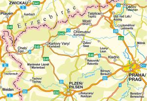 Lars Höfer: Höfer Straßenkarte CS 001 Tschechien - Egerland, Nordböhmen 1:200.000 