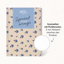 pen2nature, Pen2nature: Spread Your Wings • Nachhaltiges Notizbuch in A5 mit Hardcover und Vogel-Motiv 