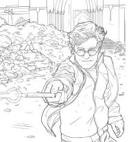 Panini: Aus den Filmen zu Harry Potter: Glow-in-the-Dark Malbuch 