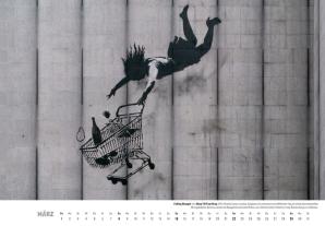Banksy Kalender 2026 Mittelformat 