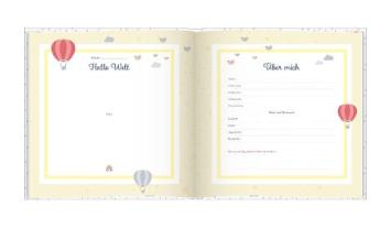 Lisa Wirth: Babyalbum mit Fensterausschnitt für das 1. Lebensjahr zum Eintragen der schönsten Momente und Erinnerungen mit Platz für Fotos | genderneutral für Jungen und Mädchen 