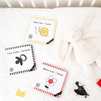 Agnieszka Sawczyn: Unsere Welt – Formen: Kontrastbuch für Babys · kontrastreiche Bilder angepasst an Babyaugen · Schwarz Weiß Rot Buch für Neugeborene · Mein erstes Bilderbuch · Montessori Buch 