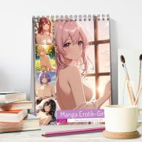 CALVENDO, Mb Fotografie: Manga Erotik-Girls - Sexy Kurven im Anime-Stil (Tischkalender 2026 DIN A5 hoch), CALVENDO Monatskalender 