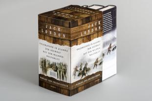 Jack London: Jack London, Romane und Erzählungen (Goldrausch in Alaska - Der Seewolf - Ruf der Wildnis - Wolfsblut) (4 Bände im Schuber) 