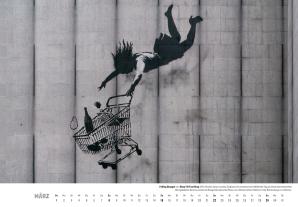 Banksy Kalender 2026 Mittelformat 