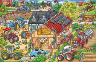 Max Walther: Traktor Wimmelbuch 