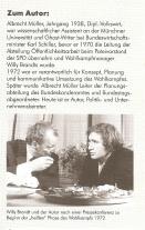 Albrecht Müller: Willy wählen '72 
