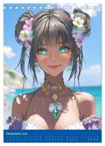 CALVENDO, Rose Hurley: Erotische Mangas. Sexy Cartoon-Girls (Tischkalender 2026 DIN A5 hoch), CALVENDO Monatskalender 