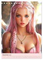 CALVENDO, Rose Hurley: Sexy Fantasy-Girls. Mädchen zwischen Kunst und Sinnlichkeit (Tischkalender 2026 DIN A5 hoch), CALVENDO Monatskalender 