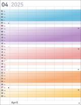 Bunte Wochen Planer XXL 2025 