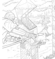 Panini: Aus den Filmen zu Harry Potter: Glow-in-the-Dark Malbuch 