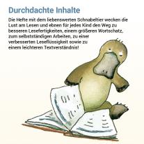 Stefanie Drecktrah, Mareike Hahn: Lesen mit Rico Schnabel, Heft 4: Vom Satz zum Text – silbierte Ausgabe, für BOOKii® 