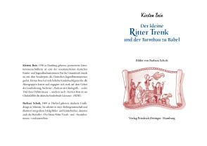Kirsten Boie, Barbara Scholz: Der kleine Ritter Trenk und der Turmbau zu Babel 