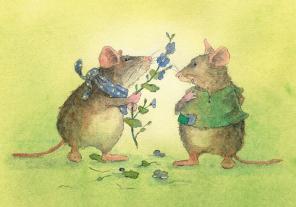 Daniela Drescher: Postkartenbuch »Mäusepost« 