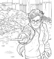 Panini: Aus den Filmen zu Harry Potter: Glow-in-the-Dark Malbuch 