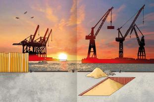 Sebastian Coenen: Erstes Stickern – Baustelle 