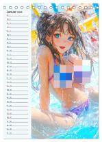 CALVENDO, Rose Hurley: Manga Erotik. Sexy Cartoon-Girls (Tischkalender 2025 DIN A5 hoch), CALVENDO Monatskalender 