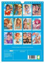 CALVENDO, Rose Hurley: Erotische Manga-Girls. Sinnliche Cartoon-Kunst (Wandkalender 2026 DIN A4 hoch), CALVENDO Monatskalender 