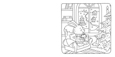 Book Coloring, Coloring Book Cafe: Cozy Coloring – Christmas Hygge 