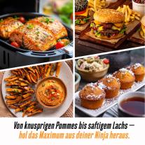 Sven Gaiser: Ninja Heißluftfritteuse Rezeptbuch Dual Zone: 2 Körbe, 1 perfekte Mahlzeit – erprobte Rezepte mit exakt abgestimmten Garzeiten | Erfahrung aus über 100 Airfryer-Tests 