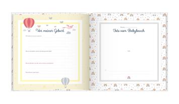 Lisa Wirth: Babyalbum mit Fensterausschnitt für das 1. Lebensjahr zum Eintragen der schönsten Momente und Erinnerungen mit Platz für Fotos | genderneutral für Jungen und Mädchen 